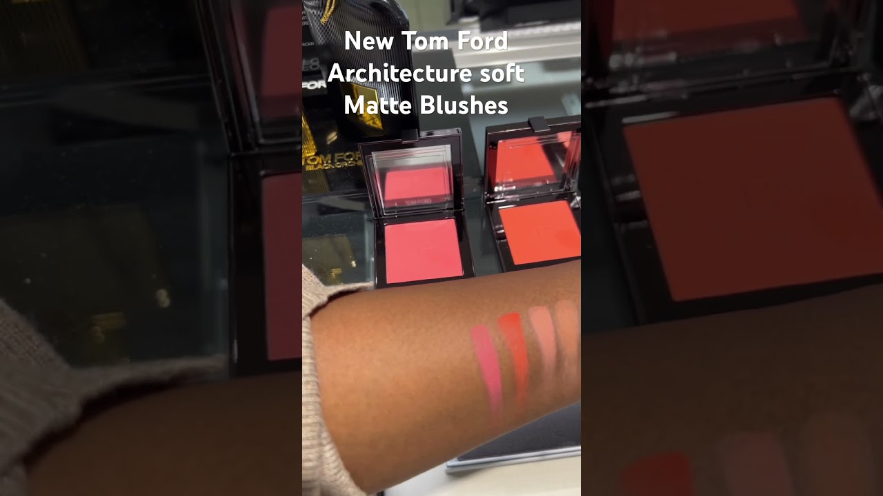 ⁠New @TomFord Architecture Soft Matte Blushes  swatches on dark skin #newmakeup #tomfordbeauty