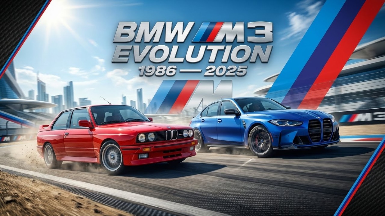 Evolution of BMW M3: From E30 to G80 (1986-2025)