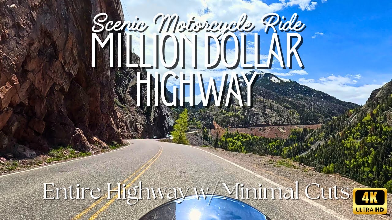 “Full Immersive Motorcycle Ride on the Million Dollar Highway | Relaxing Scenic Colorado 4K”
