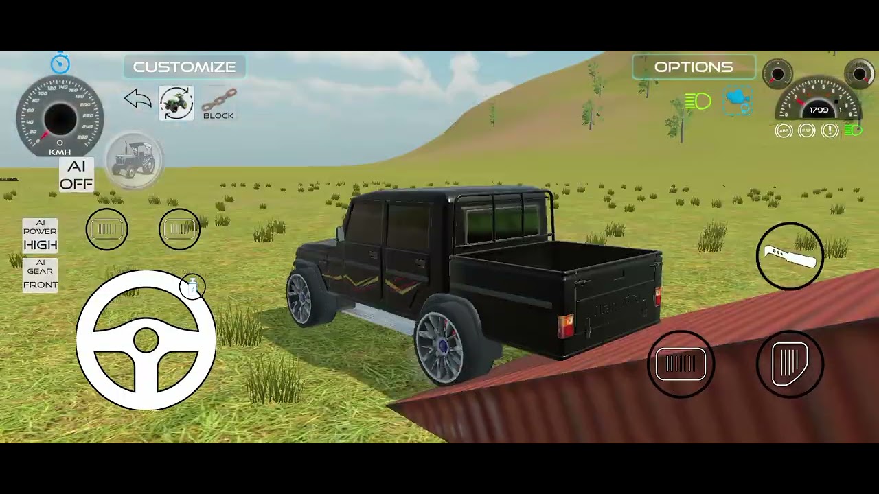 Driving z black bolero camper 4x4 and attache with R15 bike #viralvideo #black #modificition 