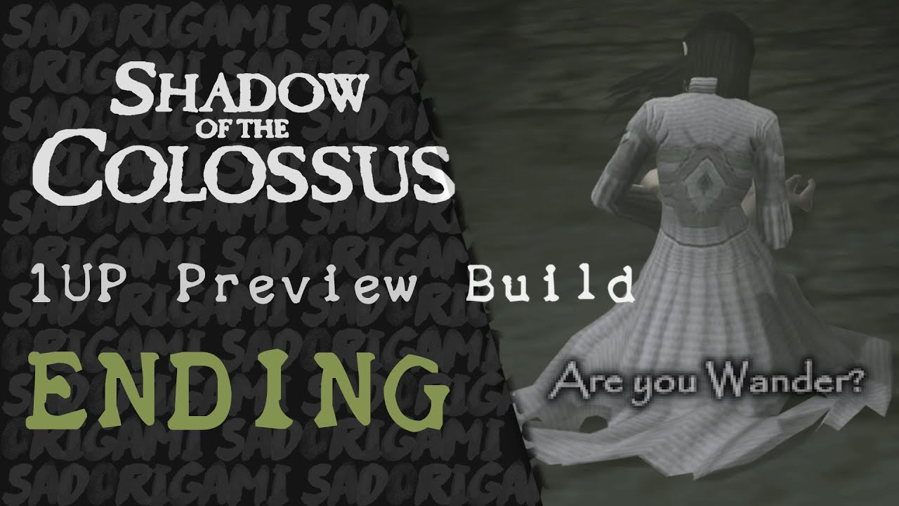 Shadow of the Colossus 1UP Preview Build - Ending Cutscenes