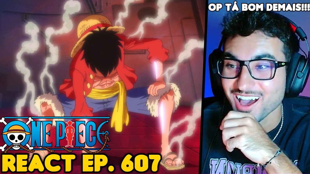 LUFFY VS CAESAR!! QUE LUTA INSANA! React One Piece EP. 607