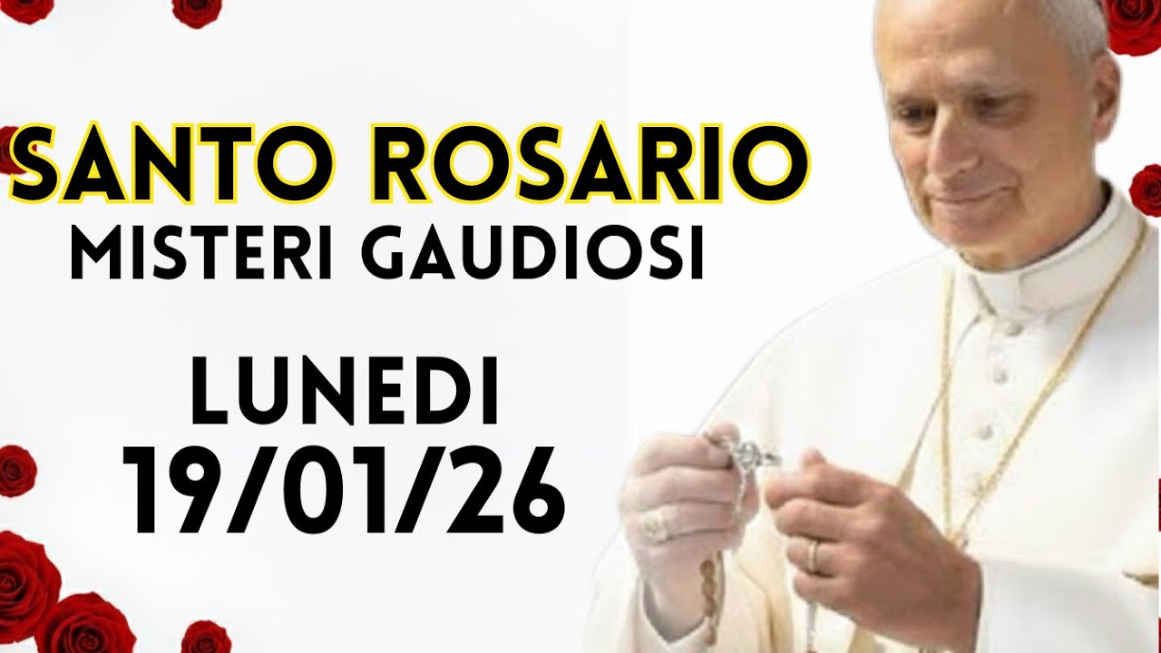 Santo Rosario DI OGGI LUNEDI 19 GENNAIO🌹Misteri Gaudiosi