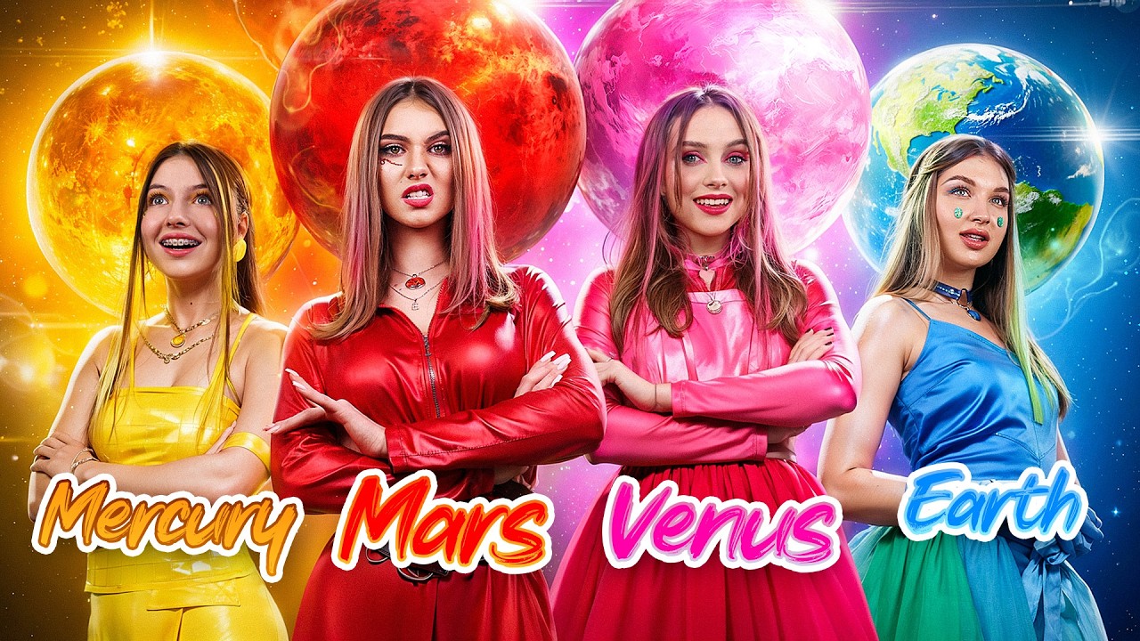 Fetele Mercur, Marte, Venus si Pamant! Patru Planete la Scoala de Astronomie