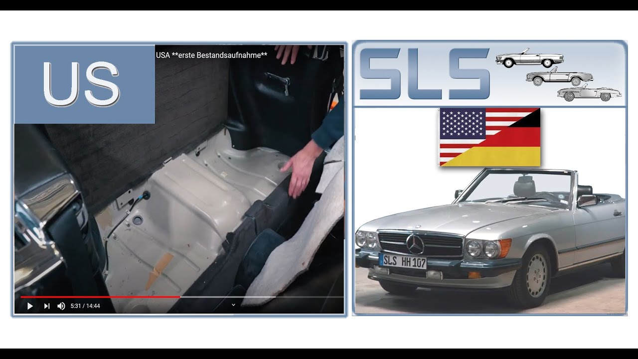 Mercedes SL 560 R107 US frisch aus den USA **erste Bestandsaufnahme**
