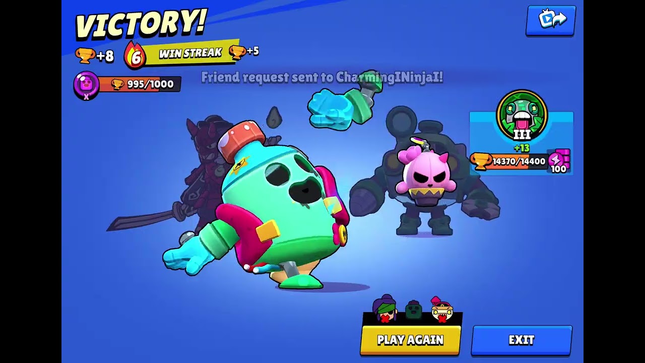 Last game to 1000 trophies 