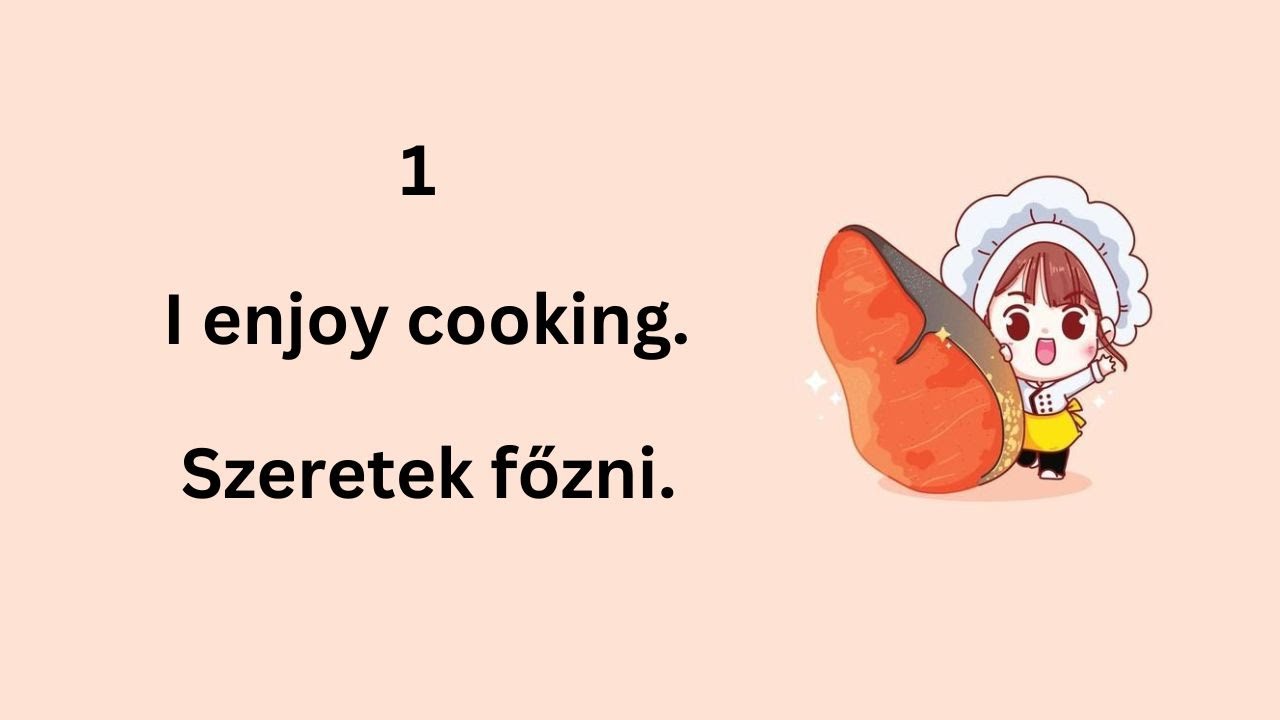 20 Common Hungarian Phrases for Beginner | Cooking | Hungarian Practice
