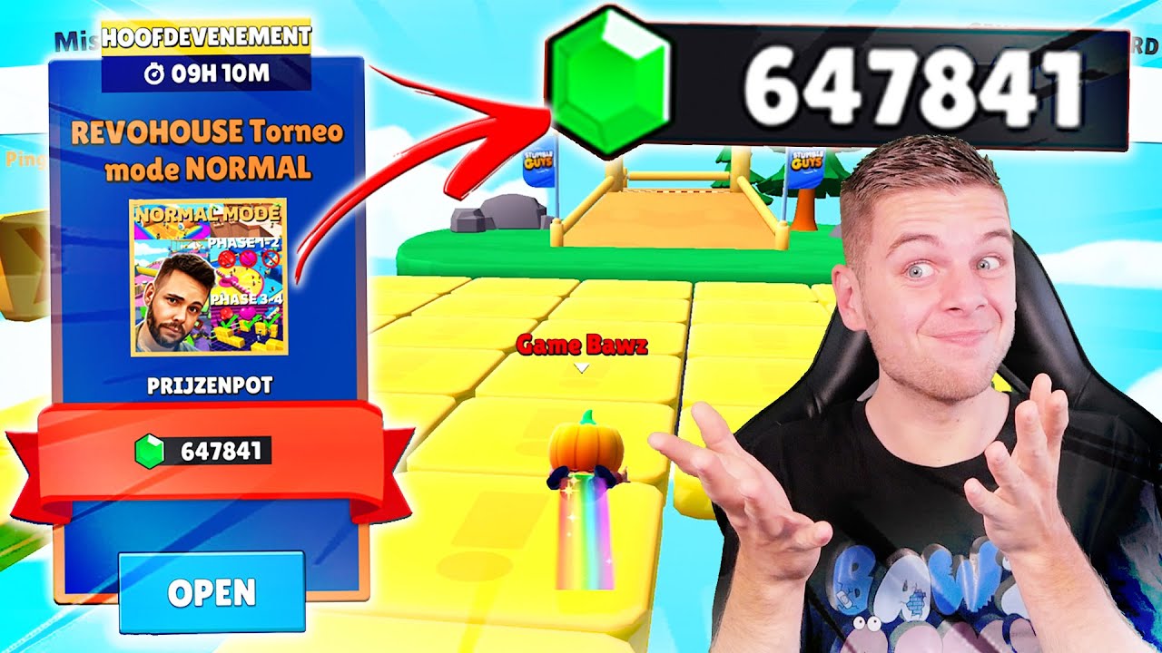 LIVE Meedoen Aan 647.841 GEMS Stumble Guys TOERNOOI!!