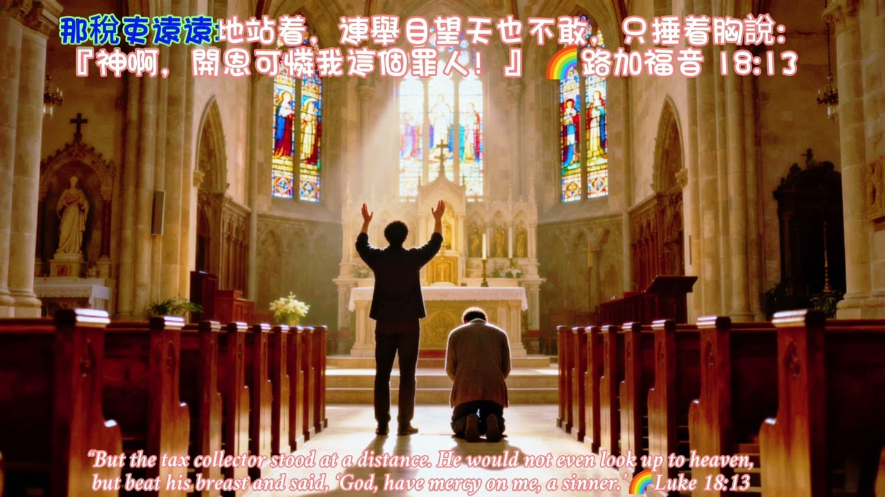 🌈180#路18:13😇#大齋期#靈閱之旅#豎琴音樂#尋求主的面#Luke18:13#DivineReading1.Read2.#Meditate3.Pray4.#Contemplation