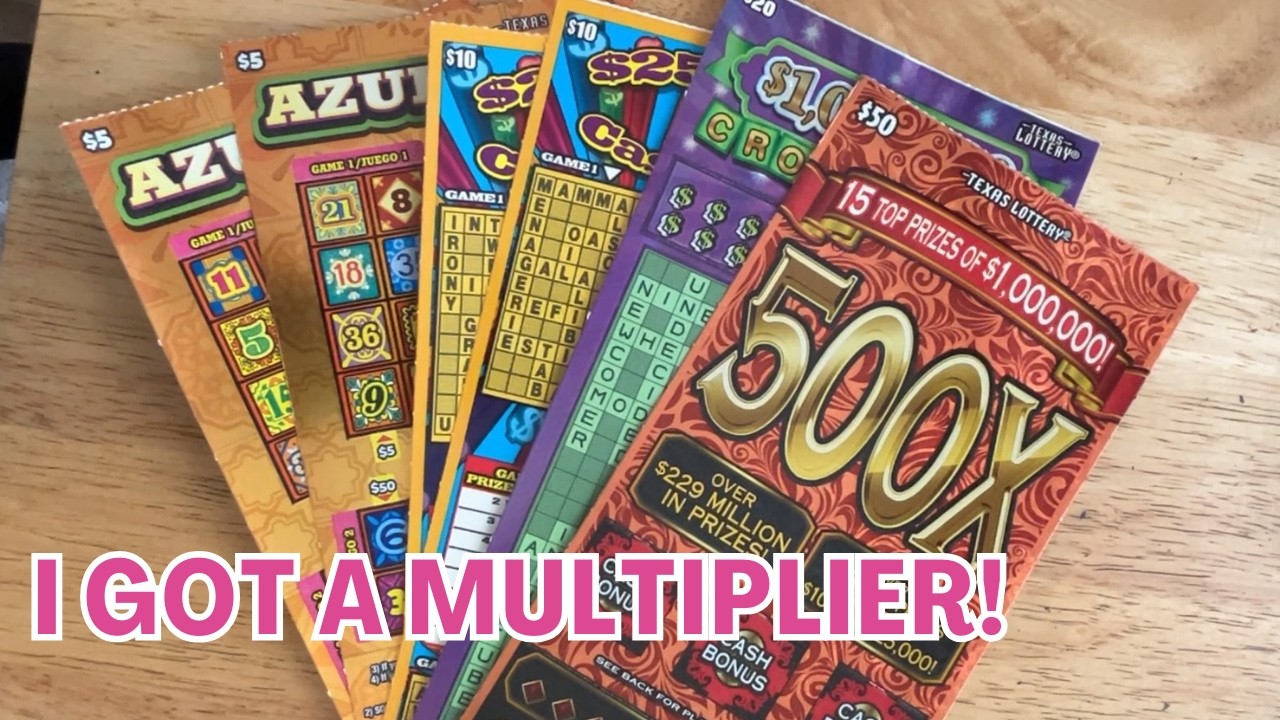 I Scratched $100 in Mixed Tickets 🎟️ | 500X, Crossword, Cashword, & Azulejos