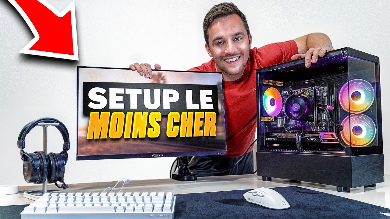J’ai construit le SETUP le MOINS CHER possible (avec un PC Gamer !)