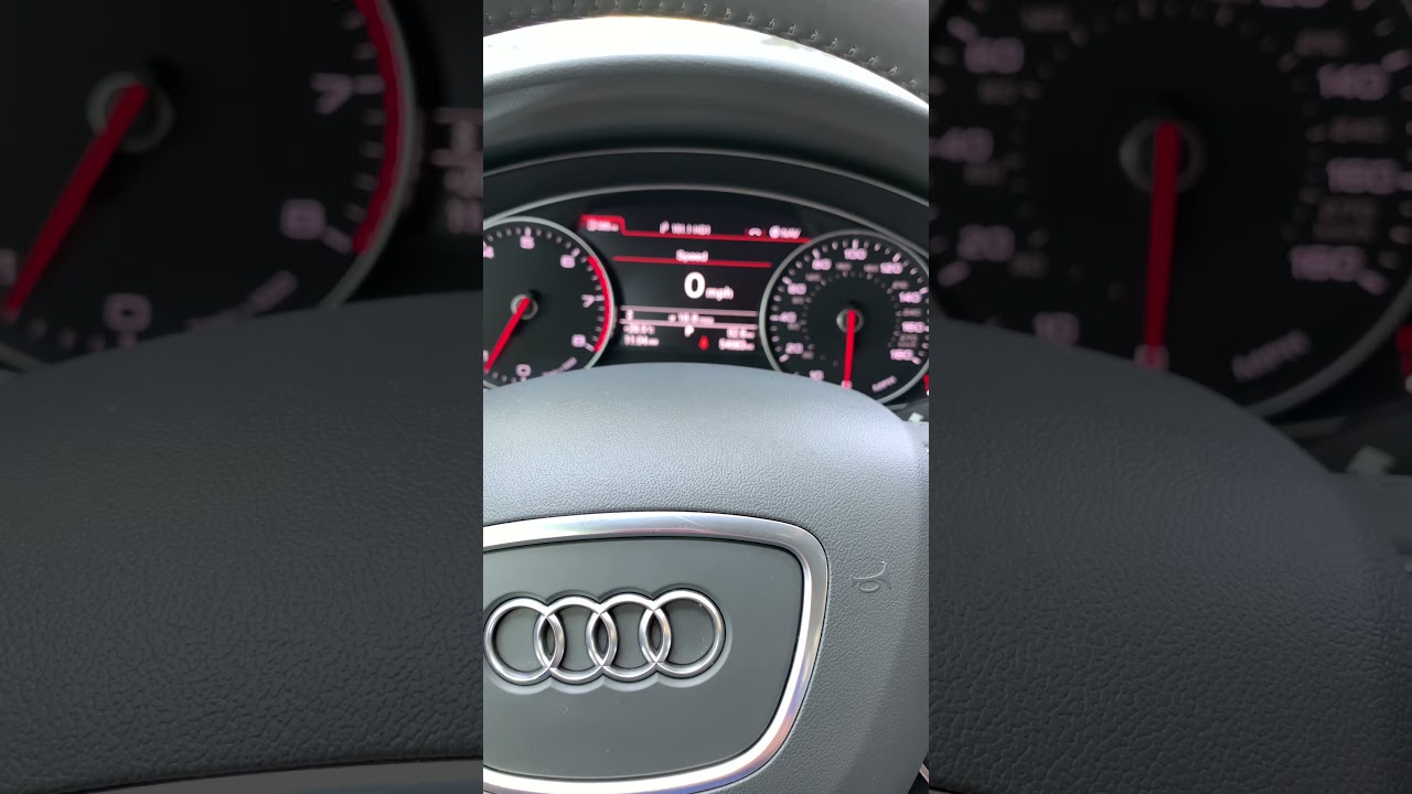 Audi A6 speedometer MPH miles to kilometers KM easy switch