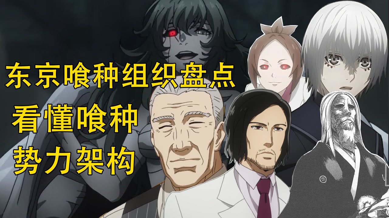 【东京喰种Tokyo Ghoul】盘点东京喰种中影响剧情的重要组织 | 一个视频看懂喰种中的势力构成