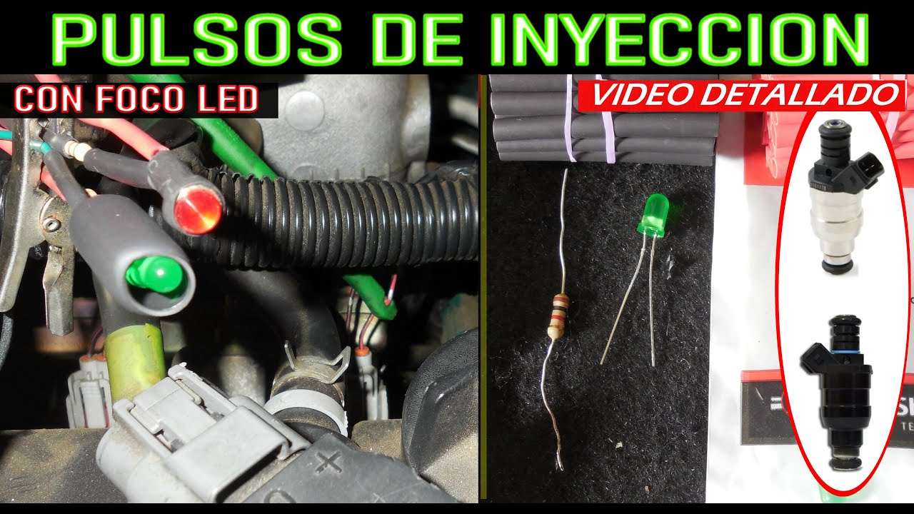 Como probar pulsos de inyeccion con foco led muy facil (version detallada)