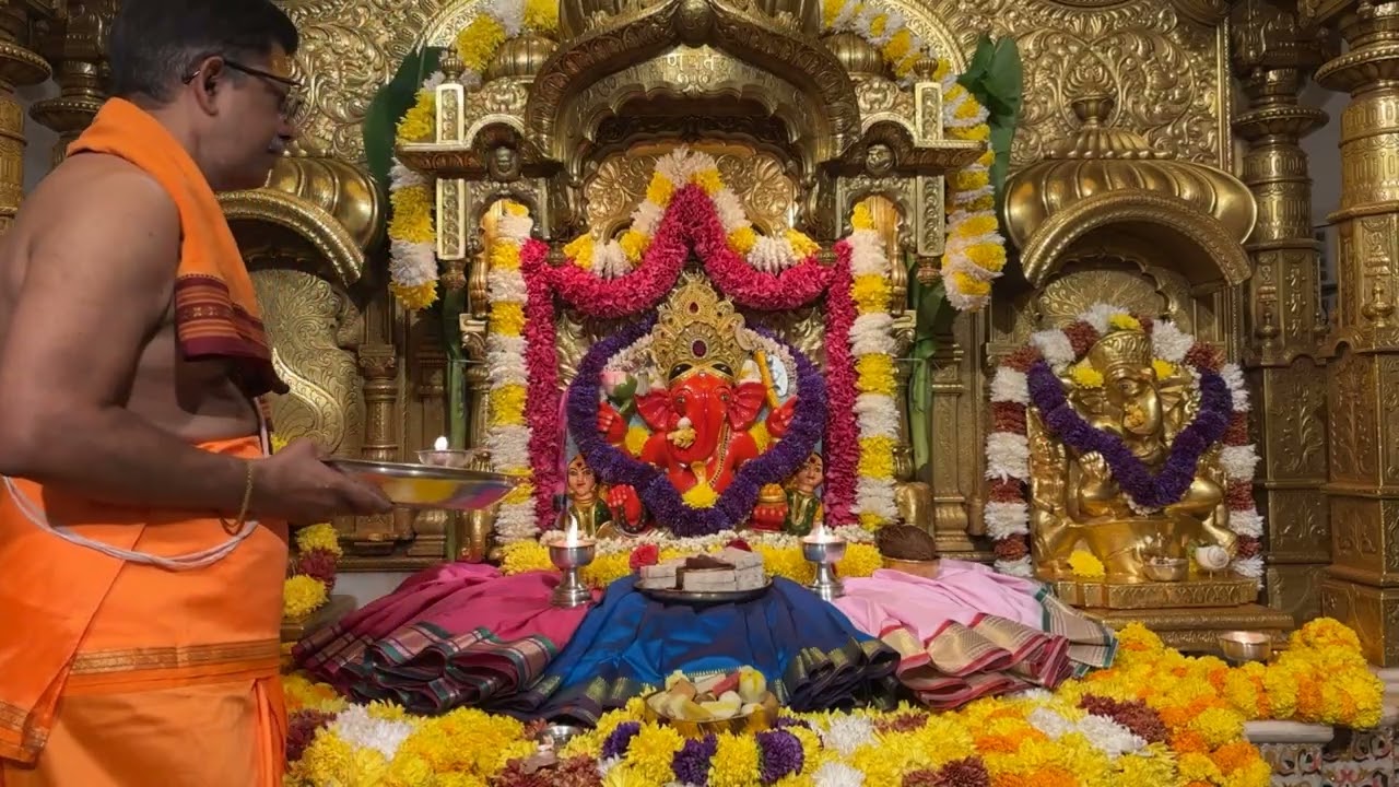 श्री सिद्धिविनायक LIVE आरती दर्शन | Siddhivinayak Ganpati Dadar Aarti🙏🏻 २८/०२/२०२६🛕