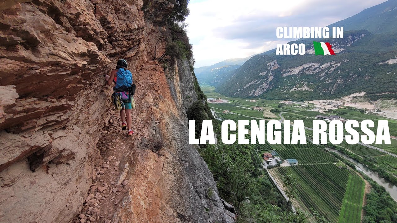 Arco, Parete di San Paolo, La Cengia Rossa, 6a, 6 pitches
