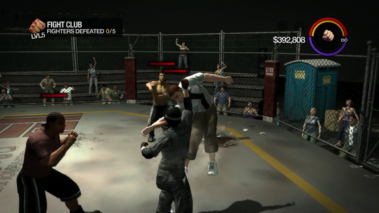 Saints Row 2 - PS3 - Fight Club - Arena Level 5 (Blind, Hardcore Difficulty)
