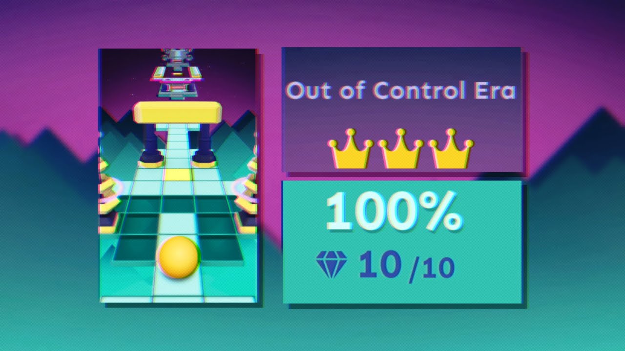 Professional Block | Rolling Sky Edit - Out of Control Era【Easy Mode & Hard Mode】 [100% Perfect way]