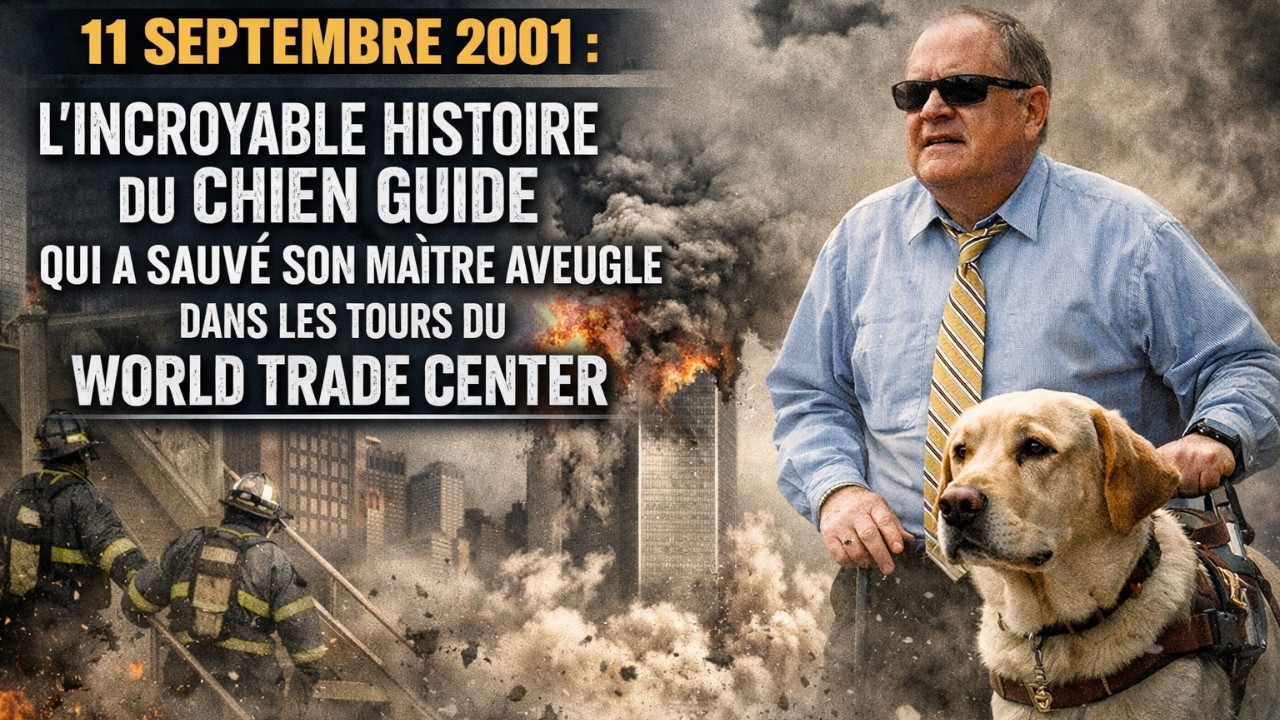 11 septembre 2001 : l’incroyable histoire du chien guide qui a sauvé son maître aveugle