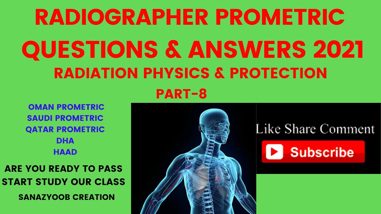 RADIOGRAPHER PROMETRIC MOST IMPORTANT 50 QUESTIONS & ANSWERS |RADIATION PHYSICS & PROTECTION PART-8|