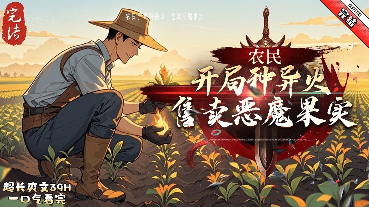 《農民：開局種異火，售賣惡魔果實》完結  這是個全民異能的世界。孟興高中三年的靈性測試一直是全省第一。卻覺醒農民天賦，正在他心灰意冷準備回家種地的時候。他駭然發現自己的農民天賦有些不一樣。