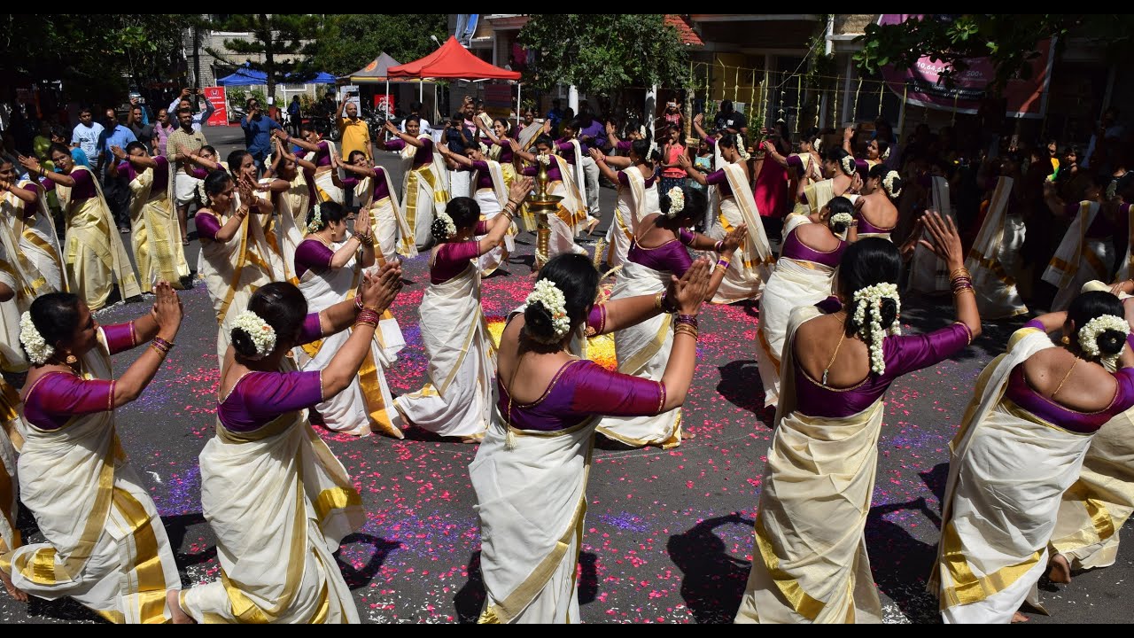 Mass Thiruvathira during Onam celebrations at Nandi Gardens.