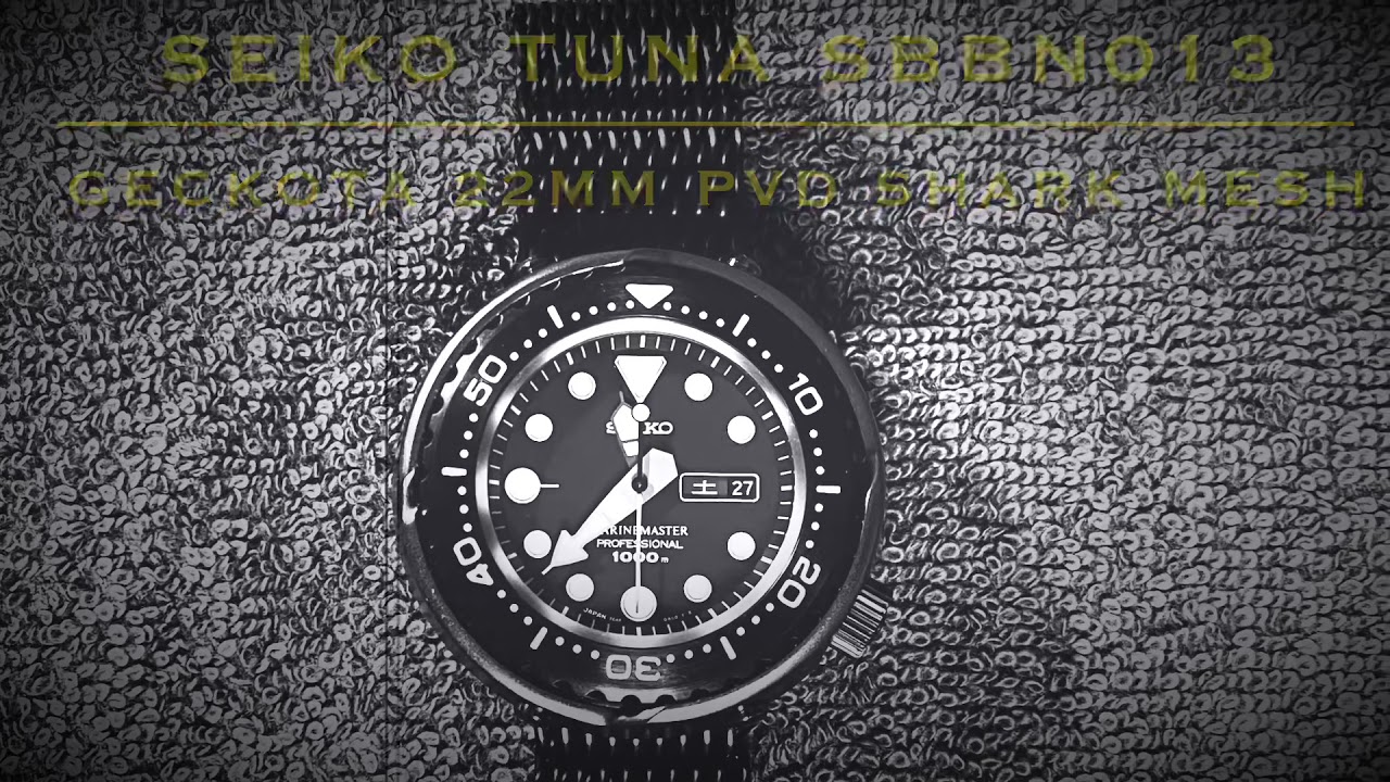 Geckota PVD 22mm Shark Mesh Bracelet