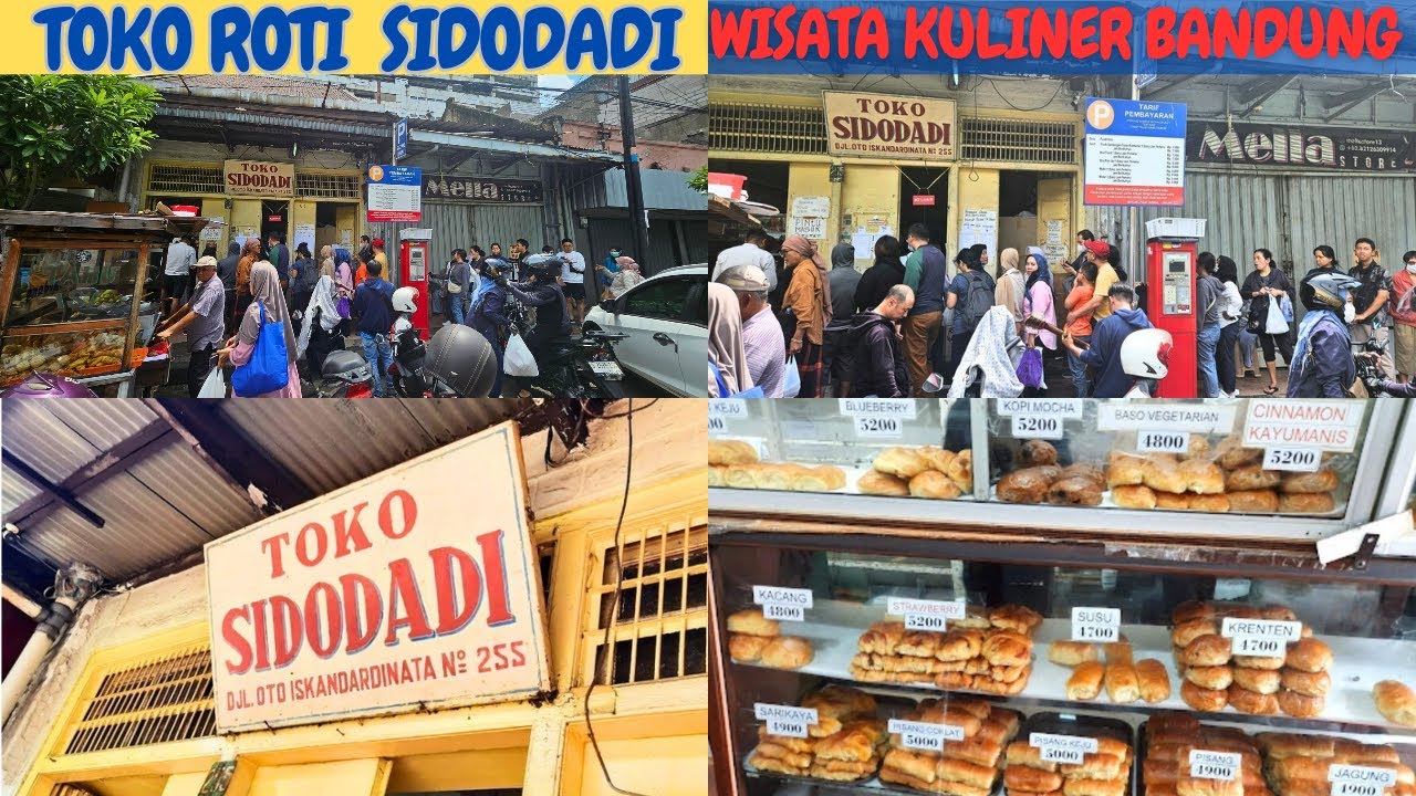Tempat dan makanan wajib di Bandung, toko roti sidodadi legend dibandung hidden gem antrian panjang