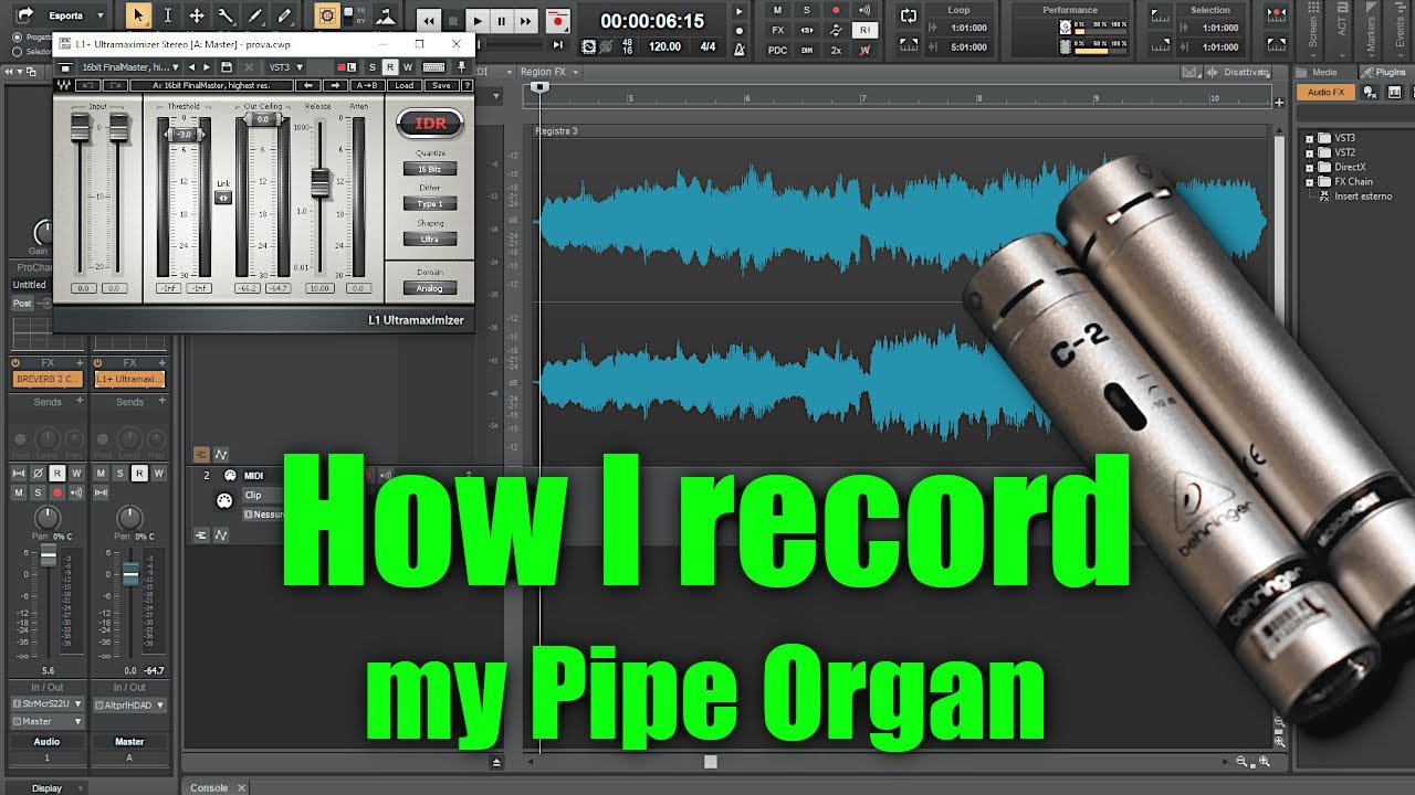 How I record My Homemade Pipe Organ