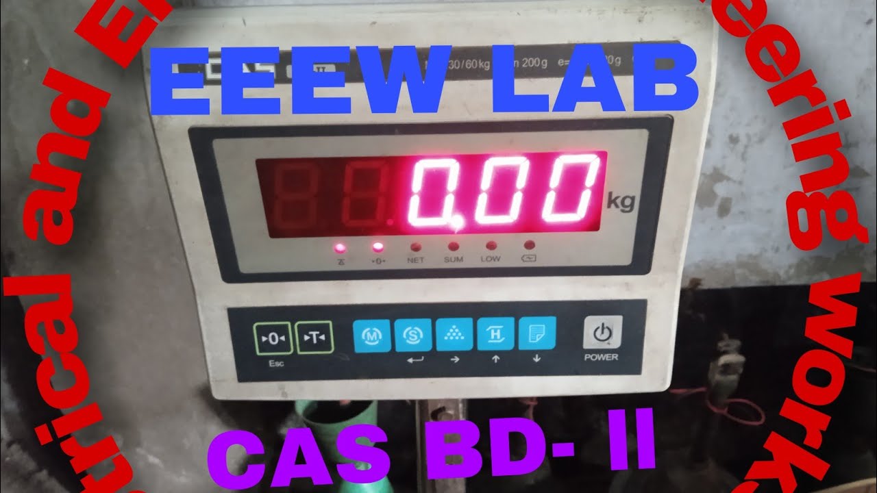 Digital scale CAS BD-||  calibration.