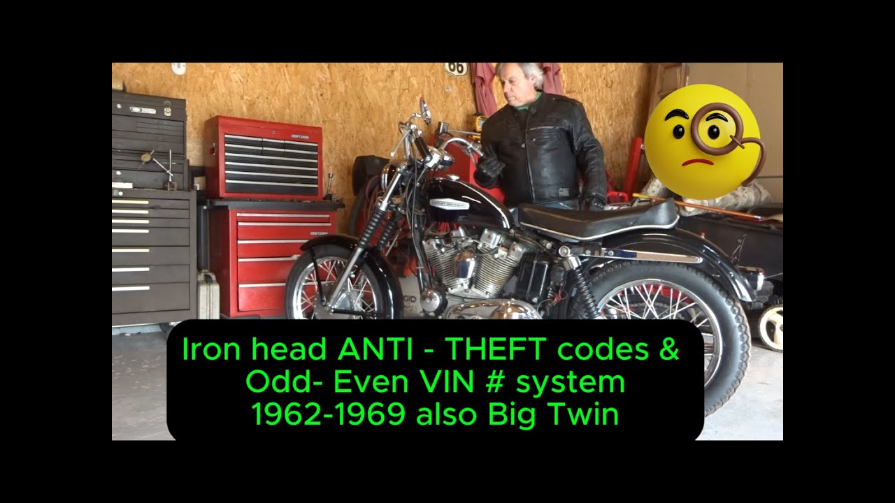 Iron head Sportster/Big twin 1962 - 1969 ANTI-THEFT CODES & Odd -Even VIN # system