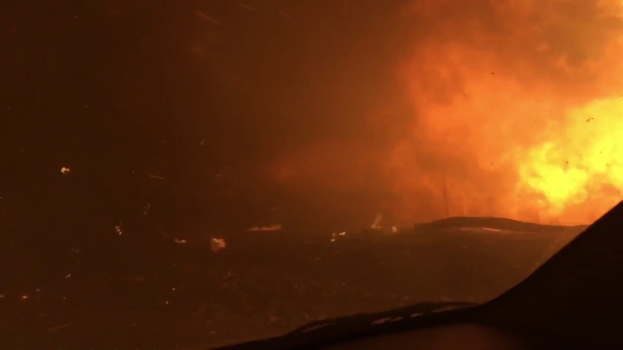 Man Escapes Santa Rosa Fire, Drives Through Engulfed Neighborhood