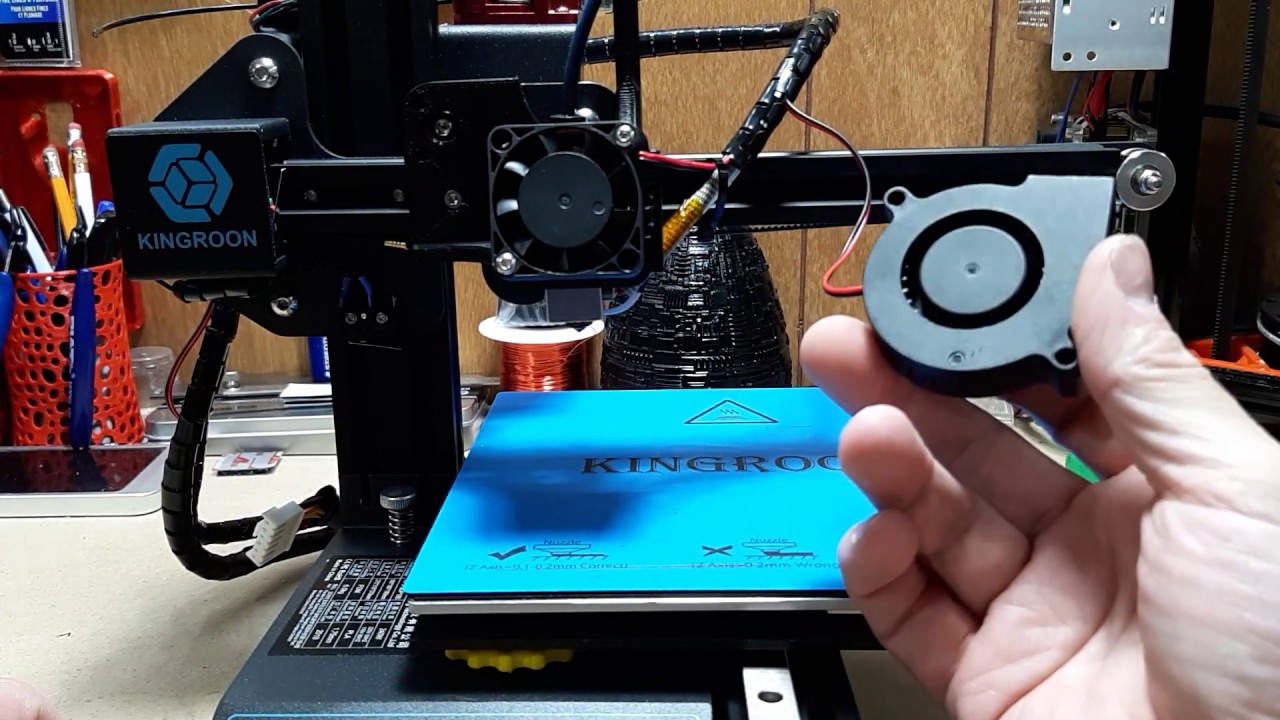 Kingroon parts cooling fan installation