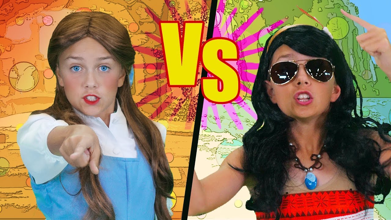 Princess Rap Battle 2 | Moana VS Belle | Funpop!