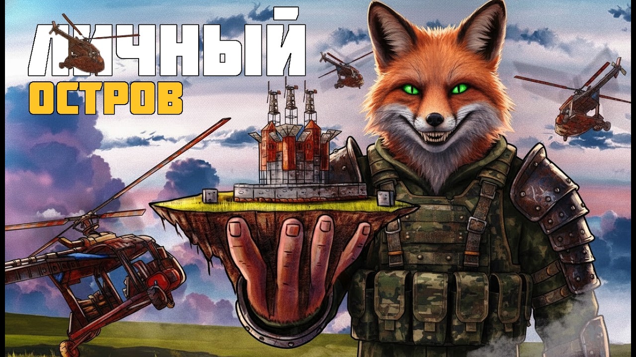 ЛИЧНЫЙ ОСТРОВ! ЗАХВАТИЛИ ОСТРОВ И ПОСРОИЛ САМУЮ ЗАЩИЩЕННУЮ КРЕПОСТЬ в Раст/Rust #Rust #SoaL #Раст