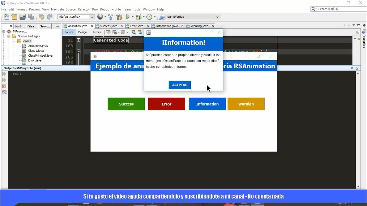 Java Swing UI Design - Como Hacer Ventanas Animadas Con RSAnimation - Dise&ntilde;o Parte1
