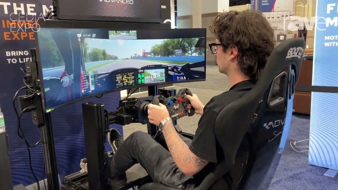 CEDIA Expo 2023: Advanced SimRacing Demos Turn-Key Racing Simulator in the D-BOX Technologies Booth