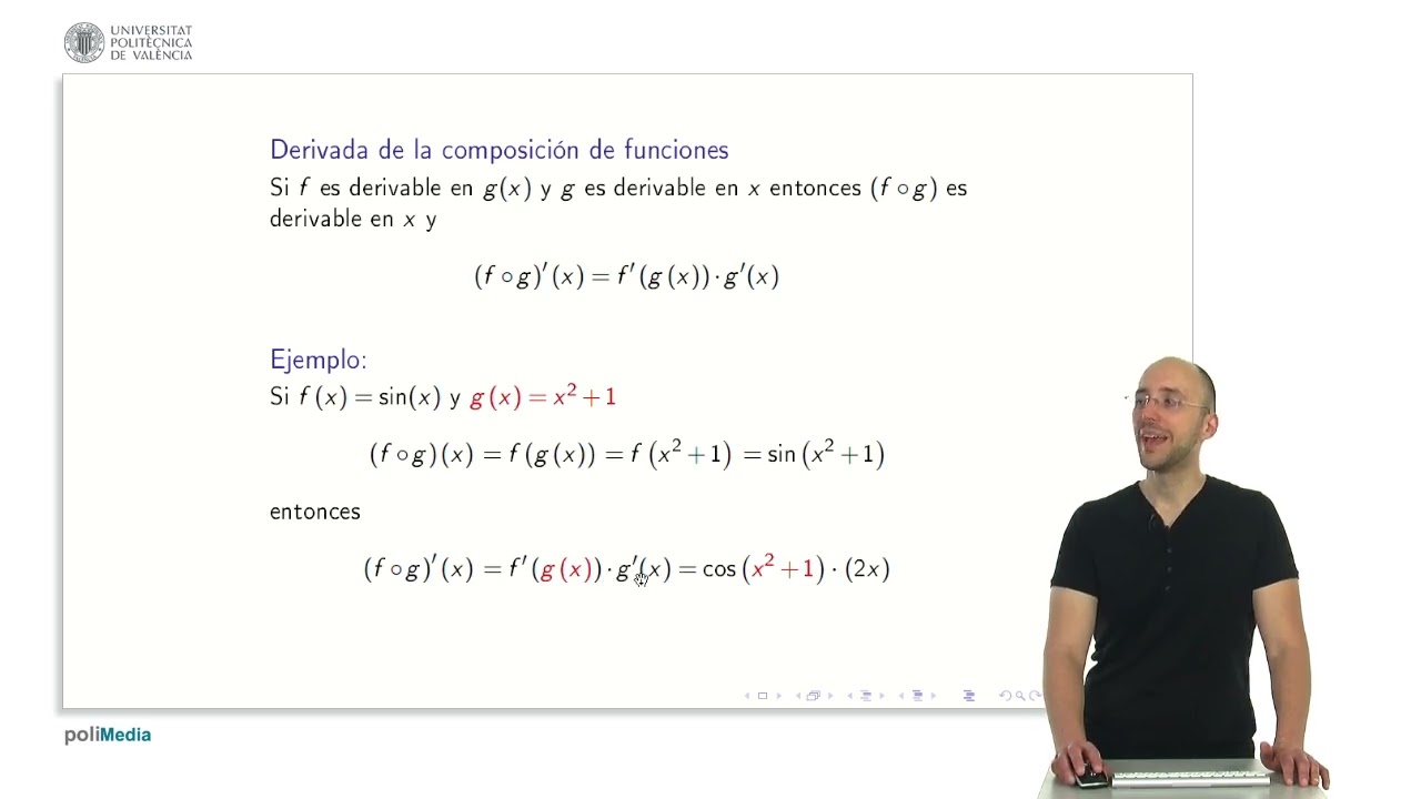 Derivatives of Composite Functions | 13/28 | UPV