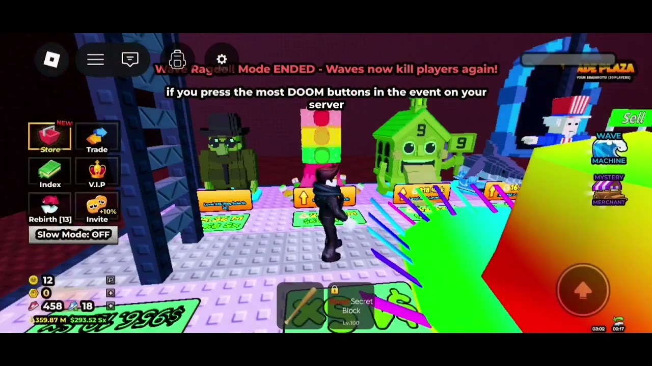 Today playing Escape tsunami for brainrots Admin Abuse 