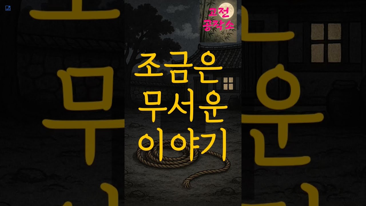 밤에 새끼줄을 꼬지 말라는 이유&hellip; 이 이야기 들으시면 알게 됩니다