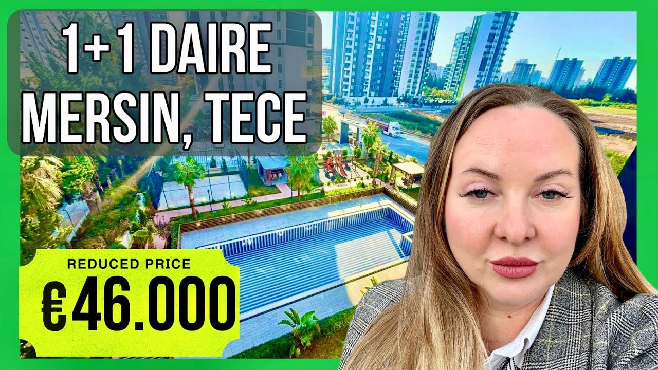 Mersin'de 46.000 €'ya satılık, oldukça iyi durumda 1+1 daire 🔥 Acil satış!