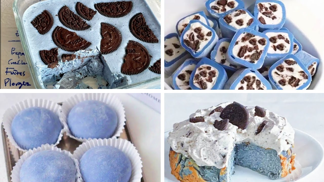Satisfying Relaxing Video|🎂🍩🍧🧁Sea Salt Oreo Ice Cream Recipe|Asmr|Tiktok