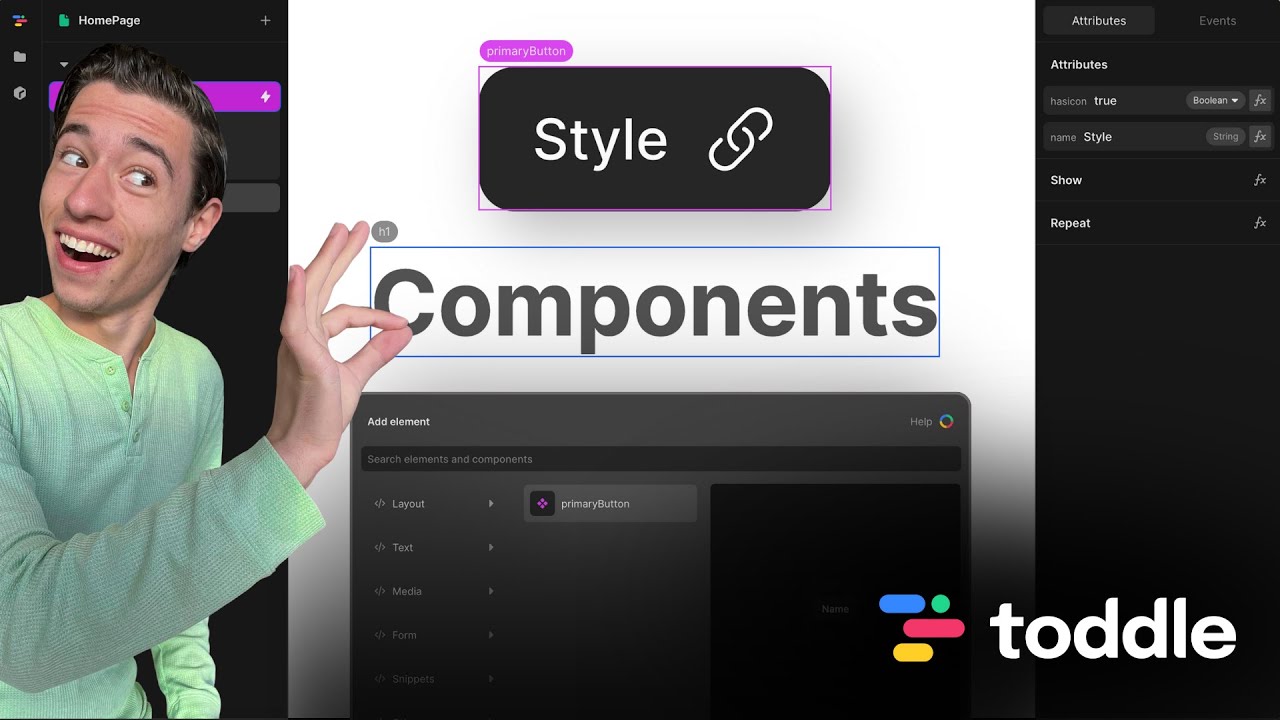Style Components in Nordcraft [Toddle]! Reusable Styles - Better than Webflow!