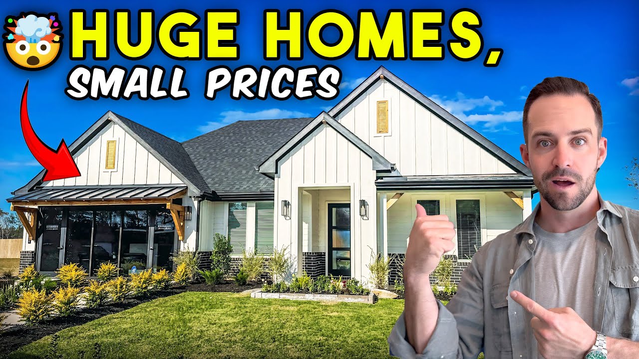 INSIDE Massive New Homes For CHEAP In Conroe Texas! Starting UNDER $300K - Silverthorne