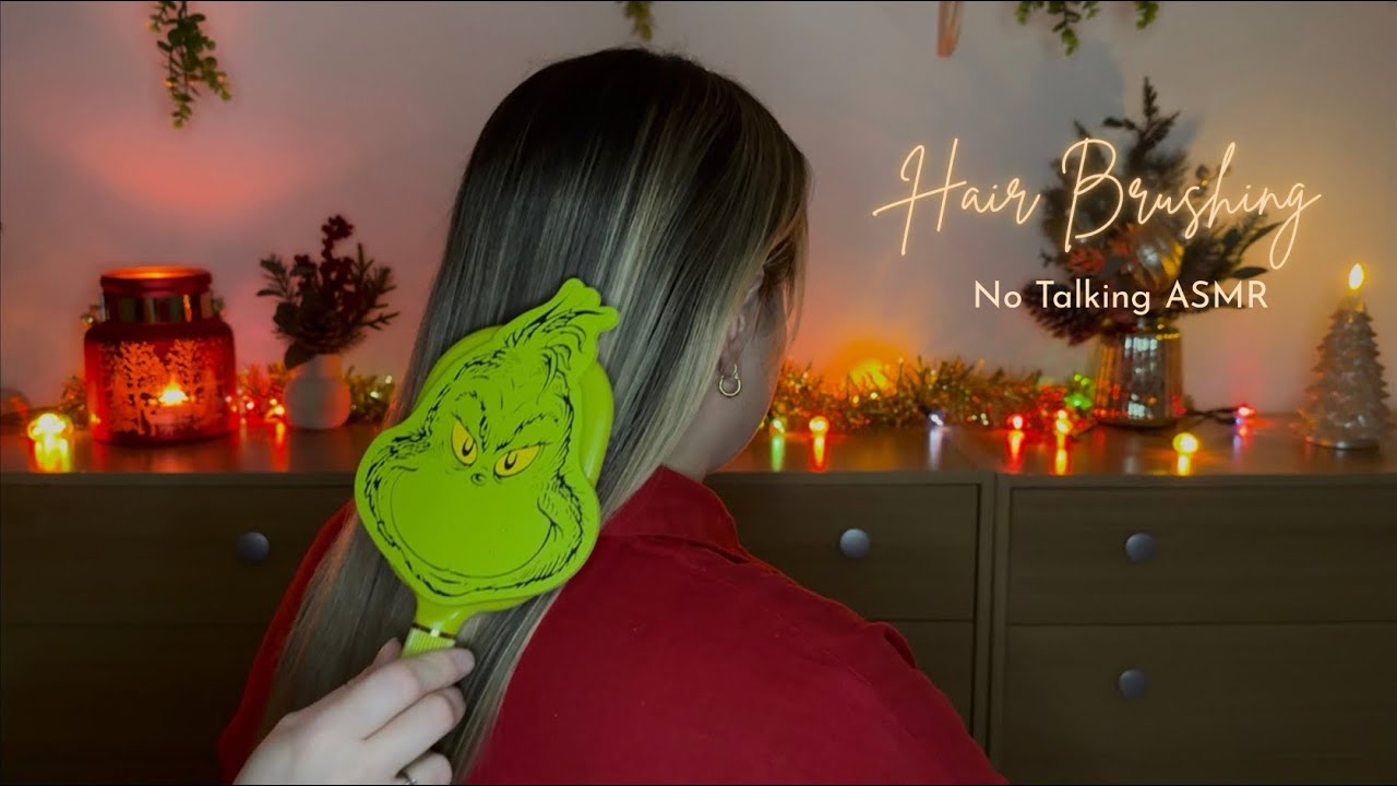 ASMR Festive Hair Brushing on Beth | No Talking just Brush Sounds