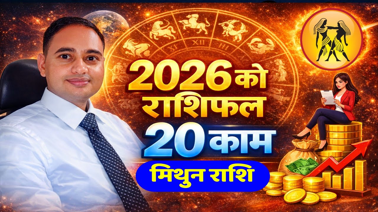 मिथुन राशि 2026 गर्न पर्ने 20 काम, Mithun Rashifal 2026, Rashifal 2026, horoscope 2026, Mithun Rashi