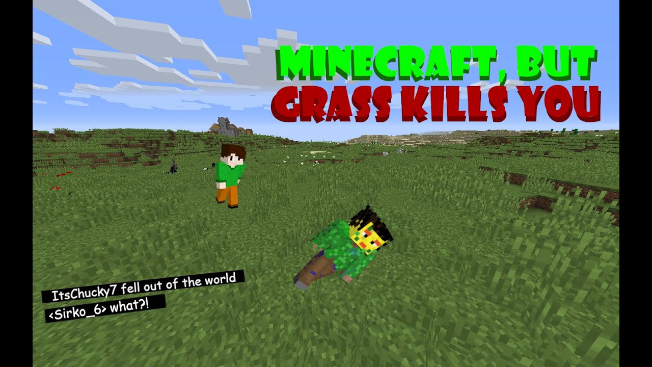 Minecraft, but GRASS instantly KILLS you! (w/Sirko_6)