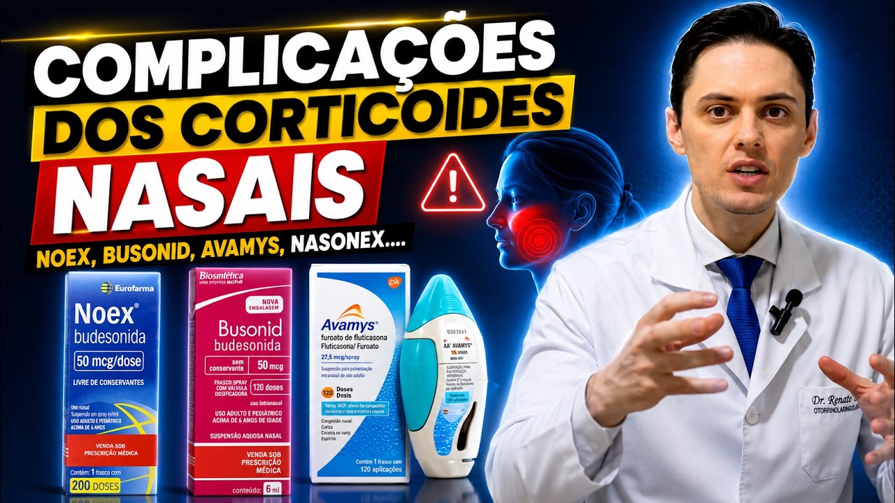 🔥Busonid, Noex, Avamys, Nasonex... Conheça as complicações dos Corticóides Nasais.