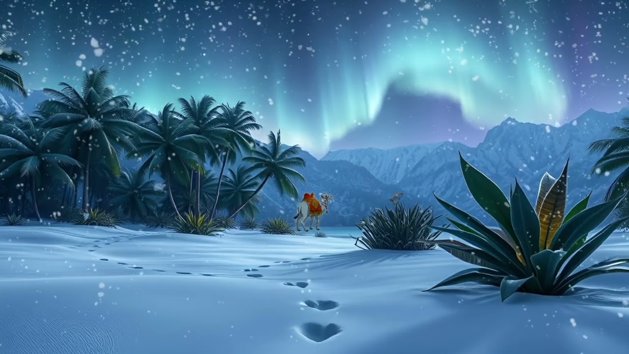 A camel’s winter wonderland ~ calming music for classroom and studying