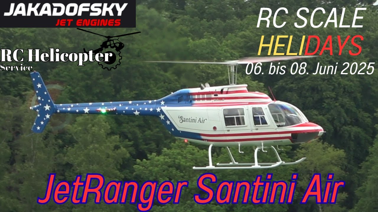 RC GIANT JET RANGER SANTINI AIR (RC Scale Helicopter Show 2025)